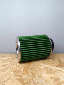 Φιλτροχοάνη διπλής ροής  αυτοκινήτου με δίχτυ 76mm πράσινη