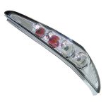 Πίσω φανάρια Fiat Punto 3D (2000+) - chrome - σετ 2τμχ. - Image 2