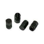 Καπάκια Βαλβίδας Ελαστικών Αυτοκινήτου Black 4pcs