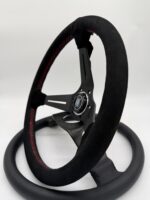 Τιμόνι αυτοκινήτου βαθύκωνο τύπου Nardi (REPLICA) alcadara - Image 2