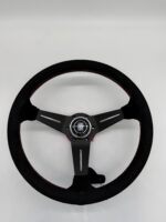 Τιμόνι αυτοκινήτου βαθύκωνο τύπου Nardi (REPLICA) alcadara - Image 3