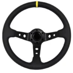 Τιμόνι Βαθύ Μαύρο - Κίτρινο DARK SPY 35 cm